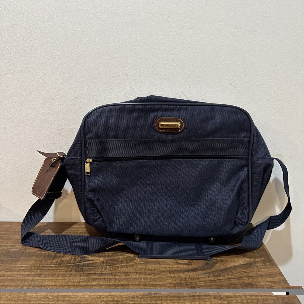 Jaguar Carry-On Luggage Bag Overnight Bag Gym Navy Blue Vintage